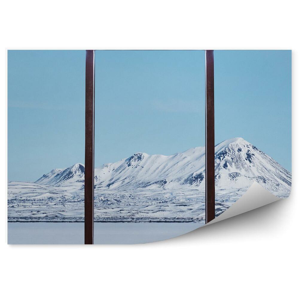 Fototapeta na ścianę Zimowy krajobraz górski szczyt śnieg