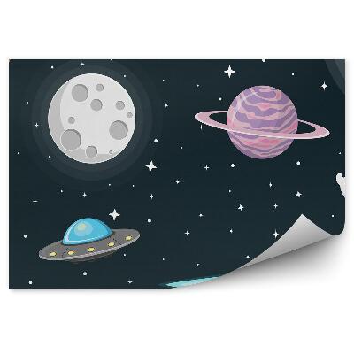 Fototapeta samoprzylepna Planety kosmos astronauci rakiety statek kosmiczny