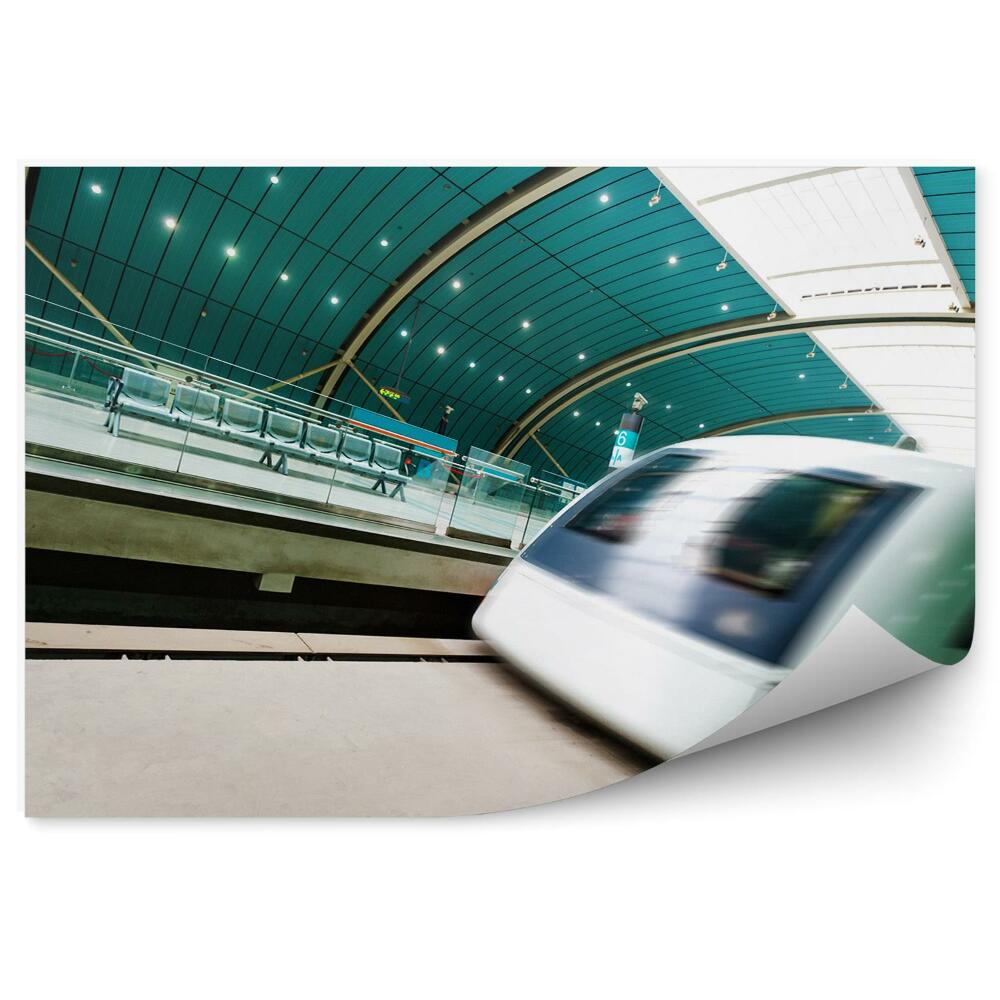 Fotopeta Pociąg ruch jazda stacja transport