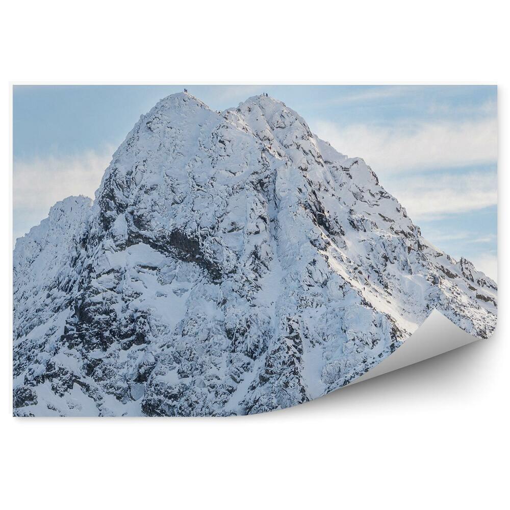 Okleina na ścianę Świnica tatry góry śnieg niebo chmury