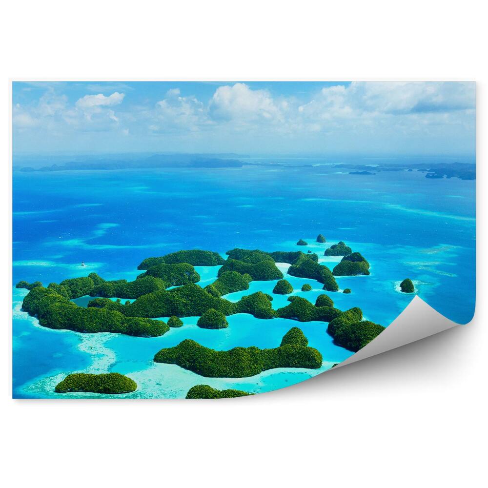 Okleina ścienna Wyspy ocean panorama niebo chmury