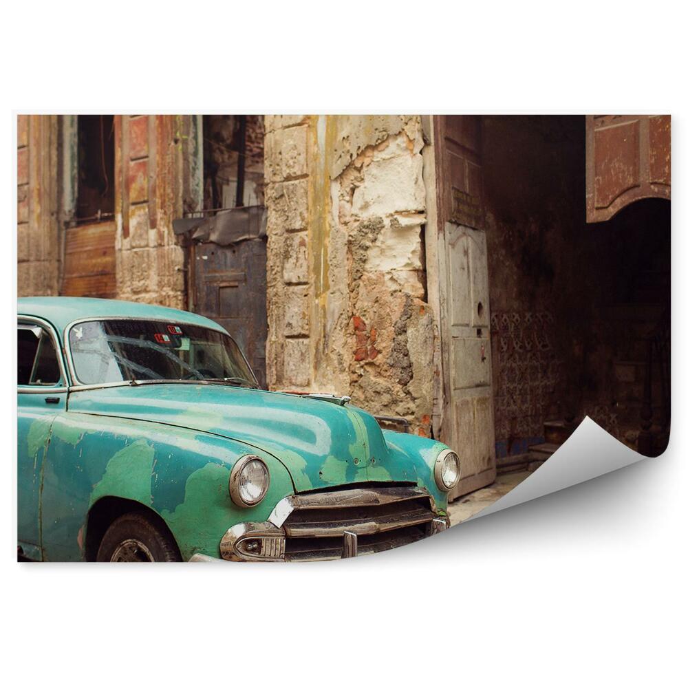 Fototapeta na ścianę Klasyczny stary samochód na ulicach hawany na kubie