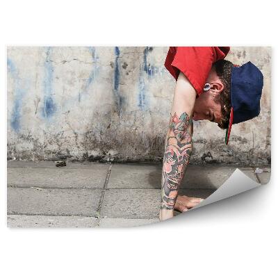 Fototapeta na ścianę Tancerz breakdance z bliska