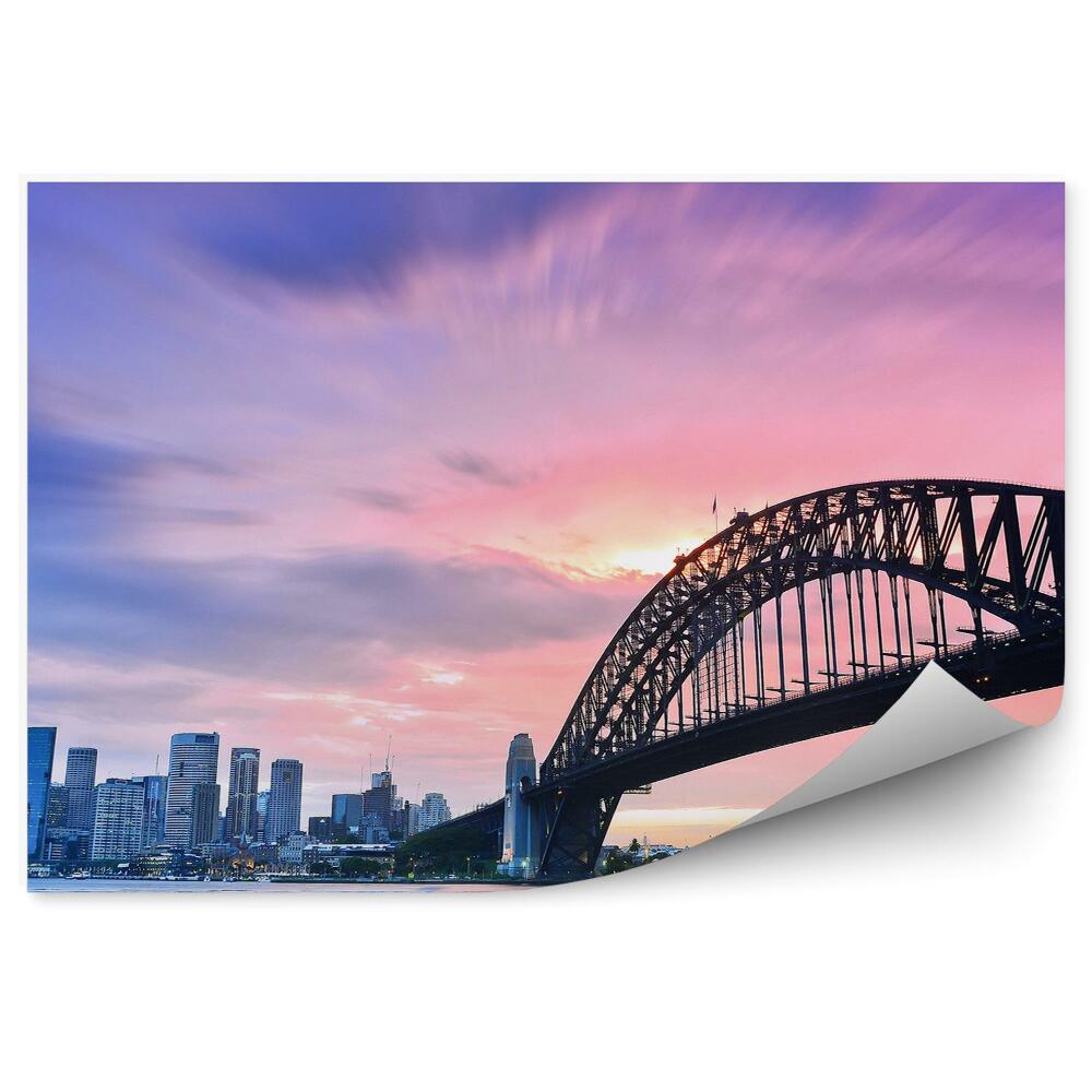 Okleina na ścianę Sydney miasto most kolory woda