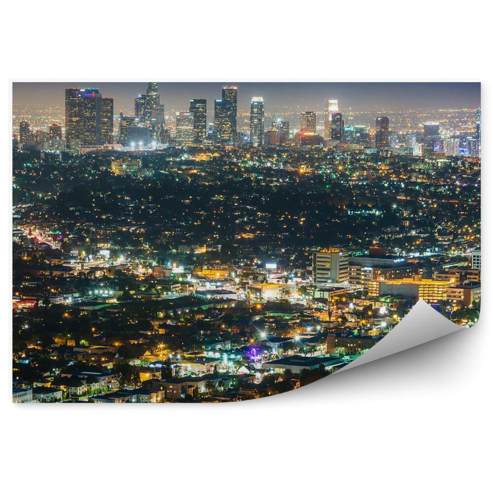 Fototapeta wieżowce Los Angeles światła