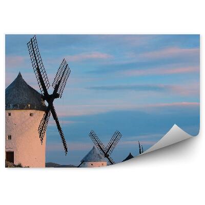 Okleina na ścianę Pasmo wiatraków natura architektura