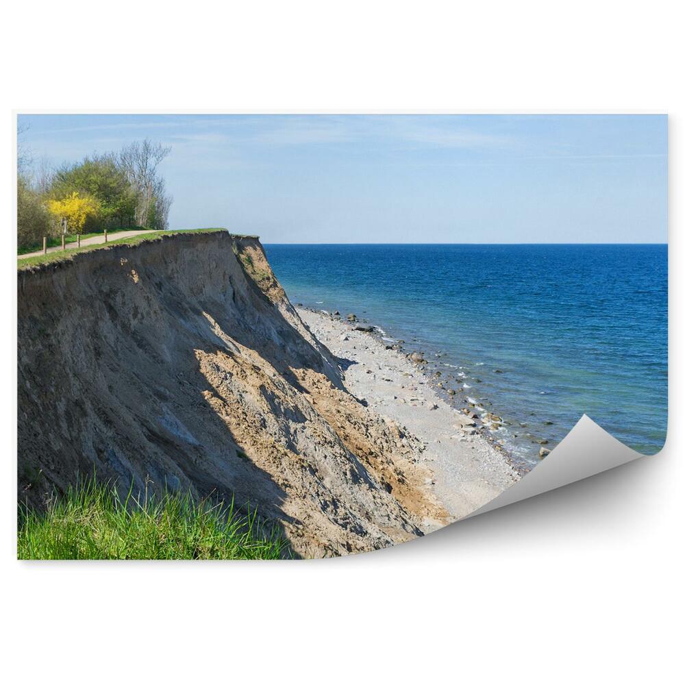 Okleina na ścianę Klif wybrzeże Bałtyk wiosna