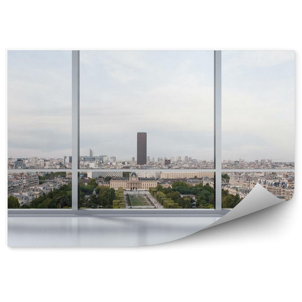 Fototapeta na ścianę Widok z okna na panoramę miasta