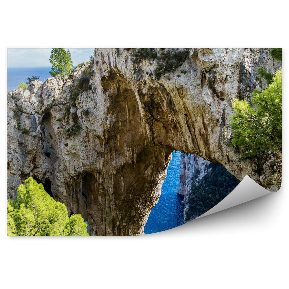 Fototapeta Wyspa capari włochy skały wzgórza natura