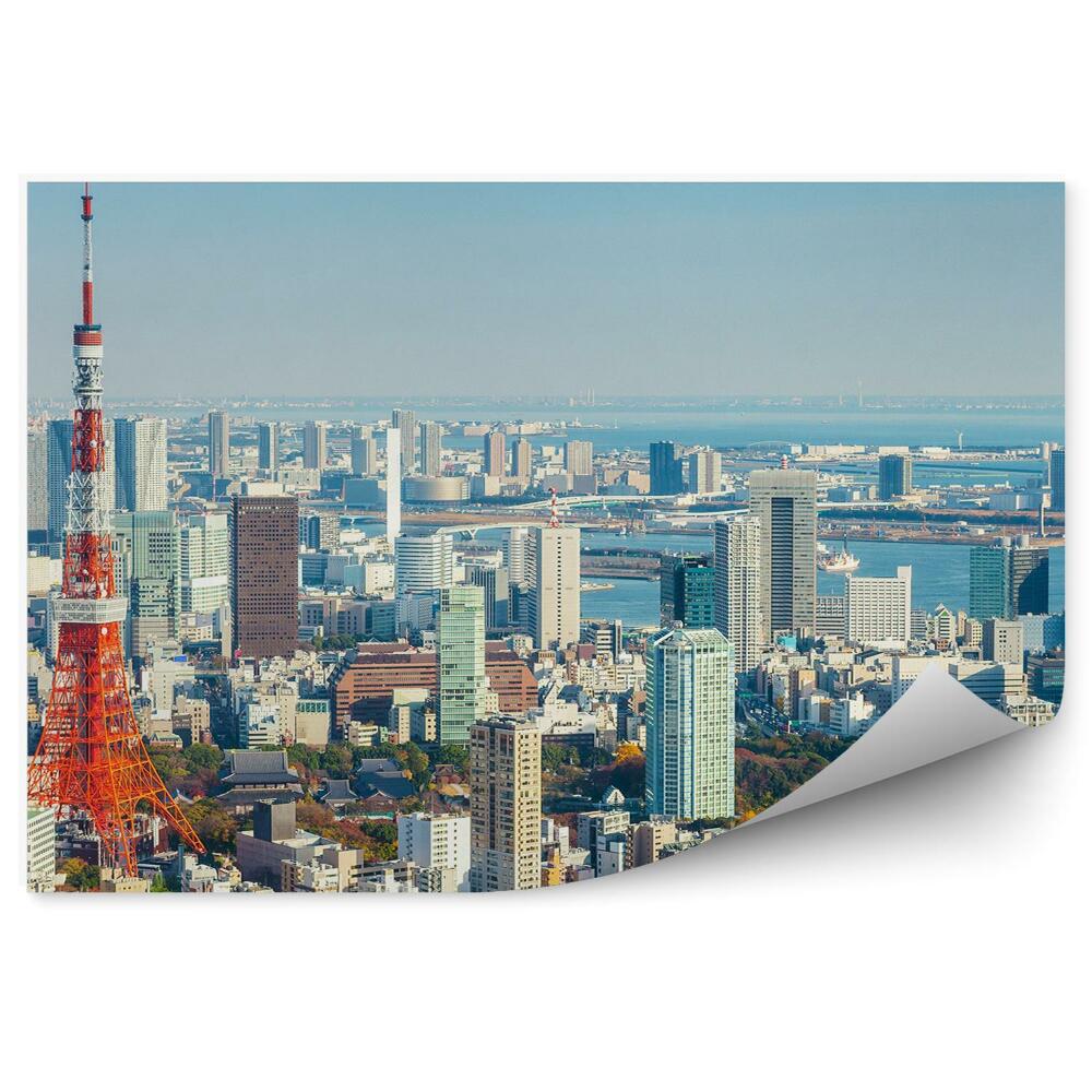 Okleina na ścianę wieżowce niebo Tokio Japonia