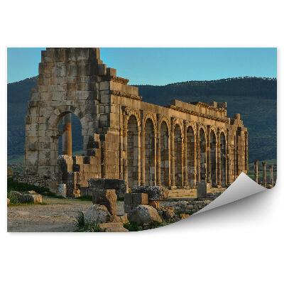 Okleina na ścianę Ruiny starożytnego rzymskiego miasta