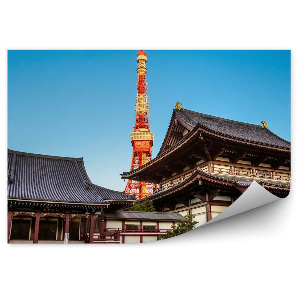 Fototapeta Świątynia tokio tower japonia architektura
