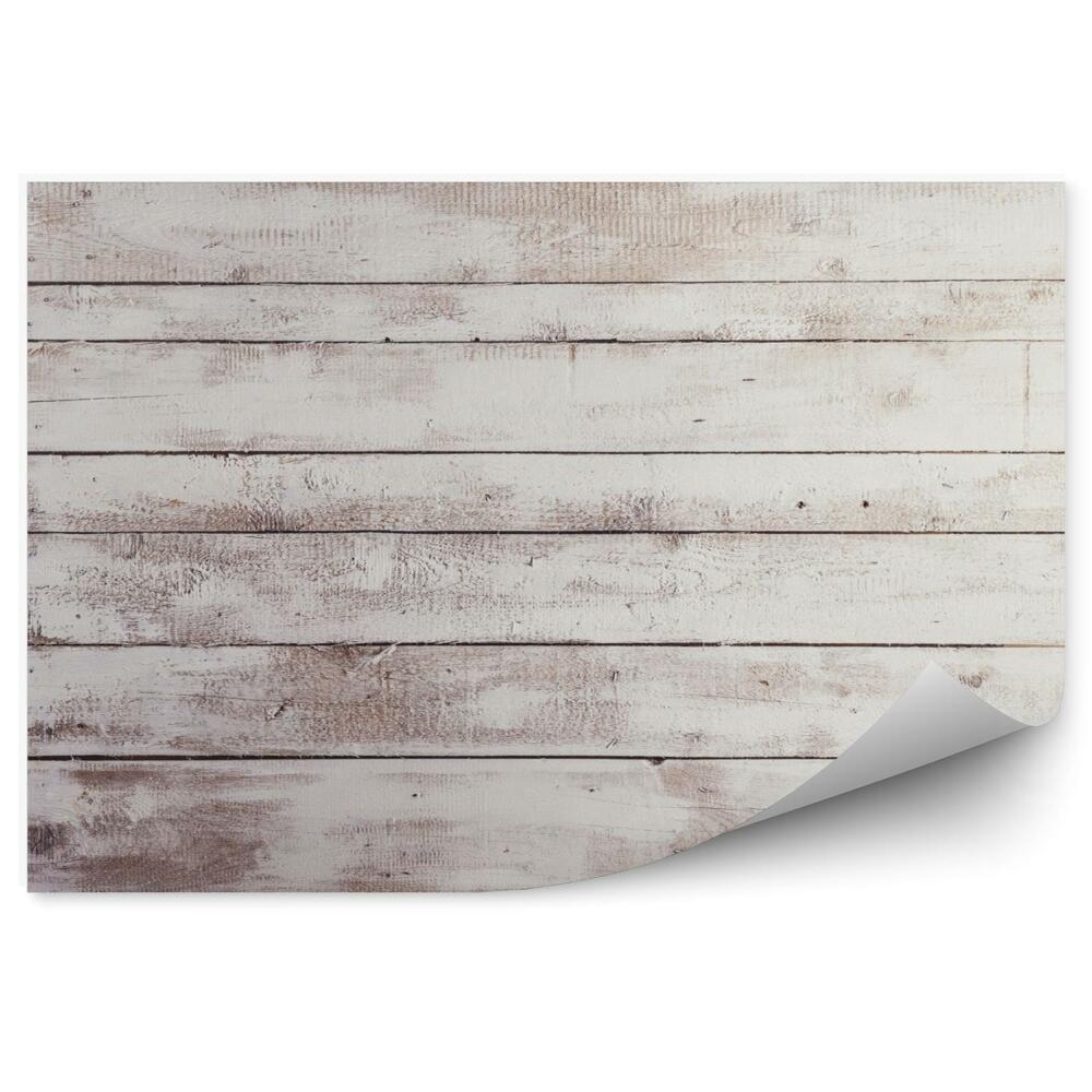 Fototapeta Białe deski drewniane z tekstury