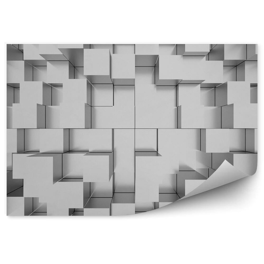 Okleina ścienna Mozaika 3d biała