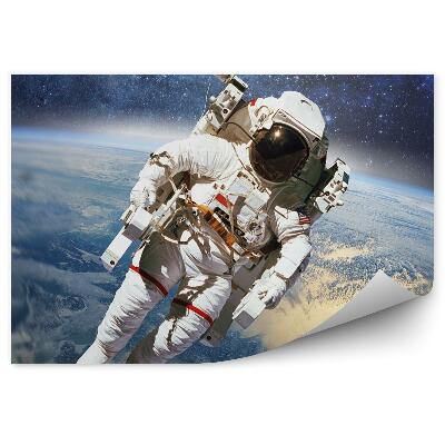 Fototapeta Astronauta przestrzeń kosmiczna planeta ziemia niebo gwiazdy