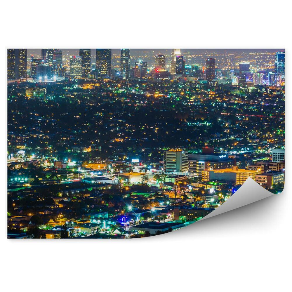 Fototapeta widok z lotu ptaka Los Angeles światła