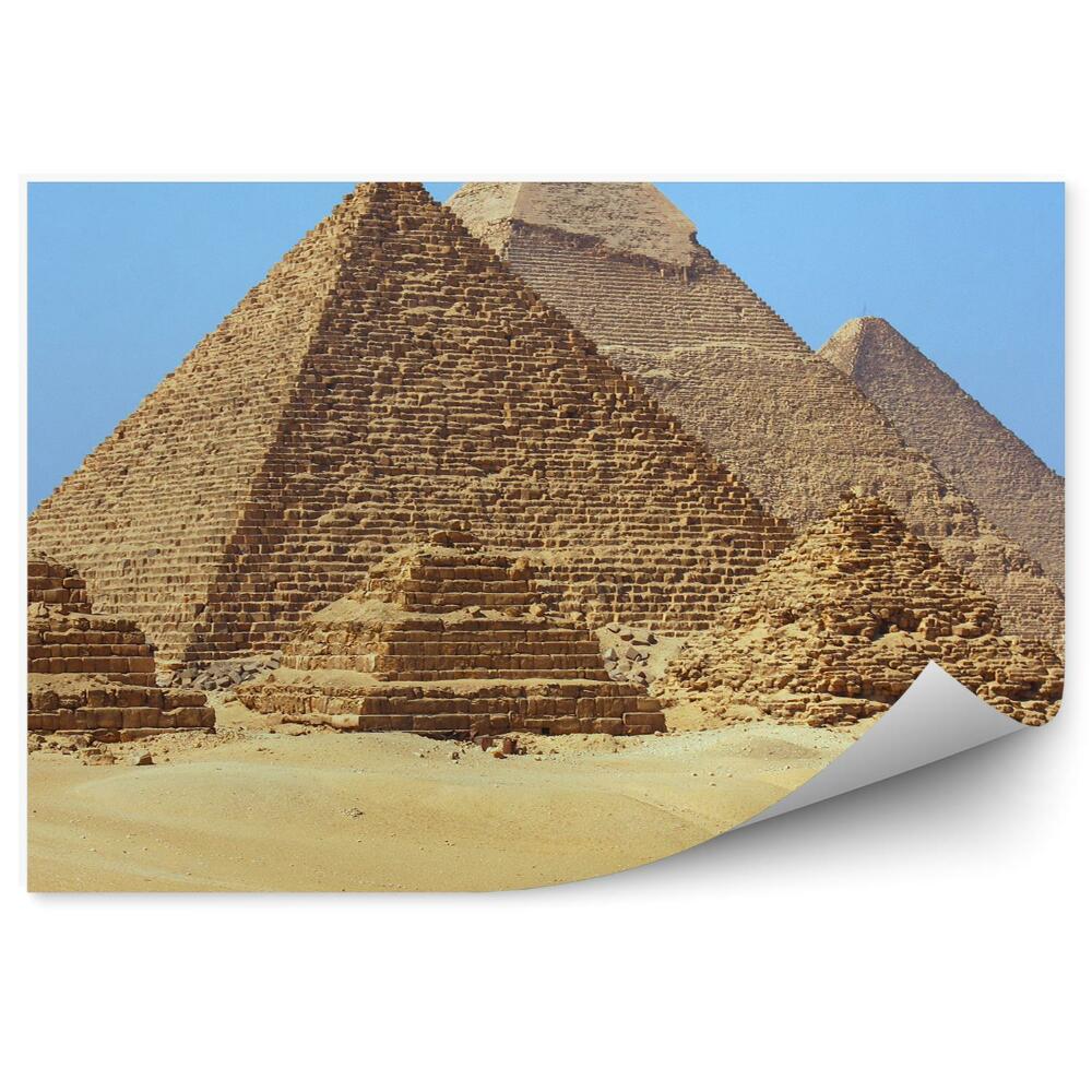 Okleina ścienna Piramidy w egipcie piasek wielbłądy