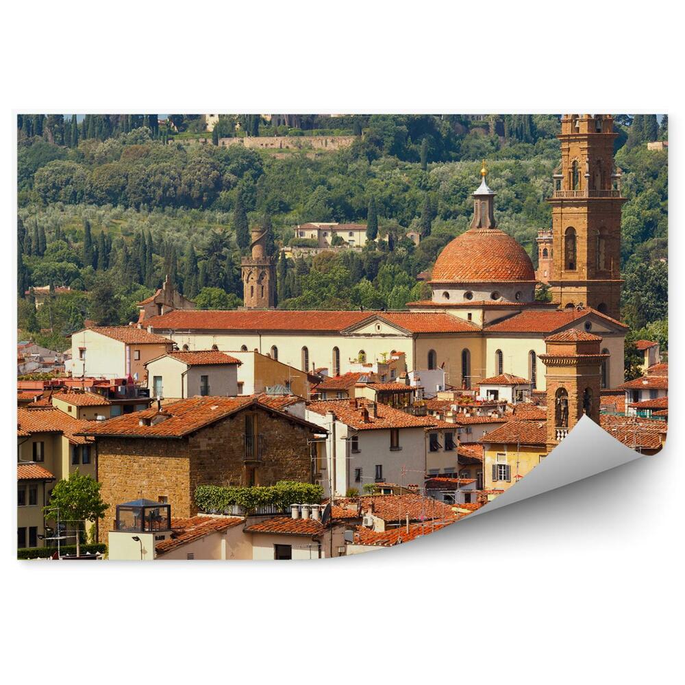 Fototapeta na ścianę Oltrarno Spirito Florencja drzewa Florencja Włochy