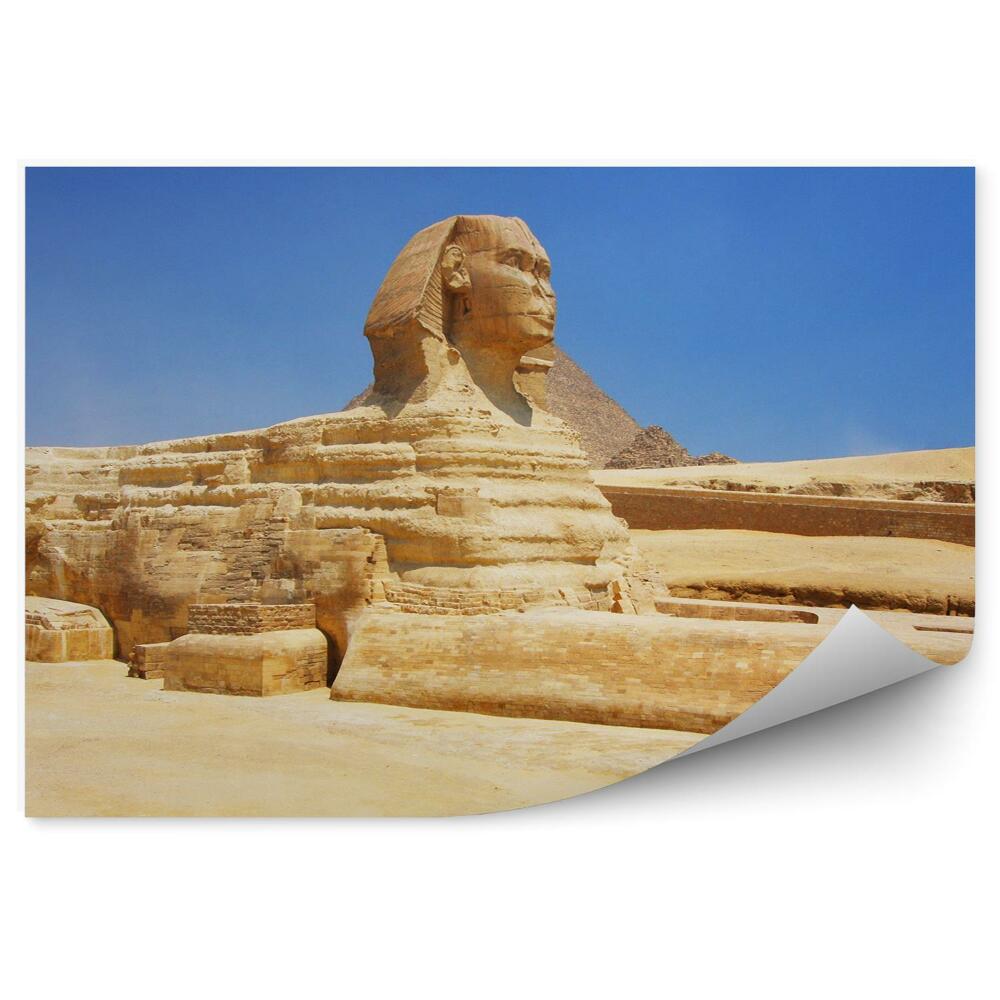 Okleina na ścianę Architektura egipt piramidy sfinks