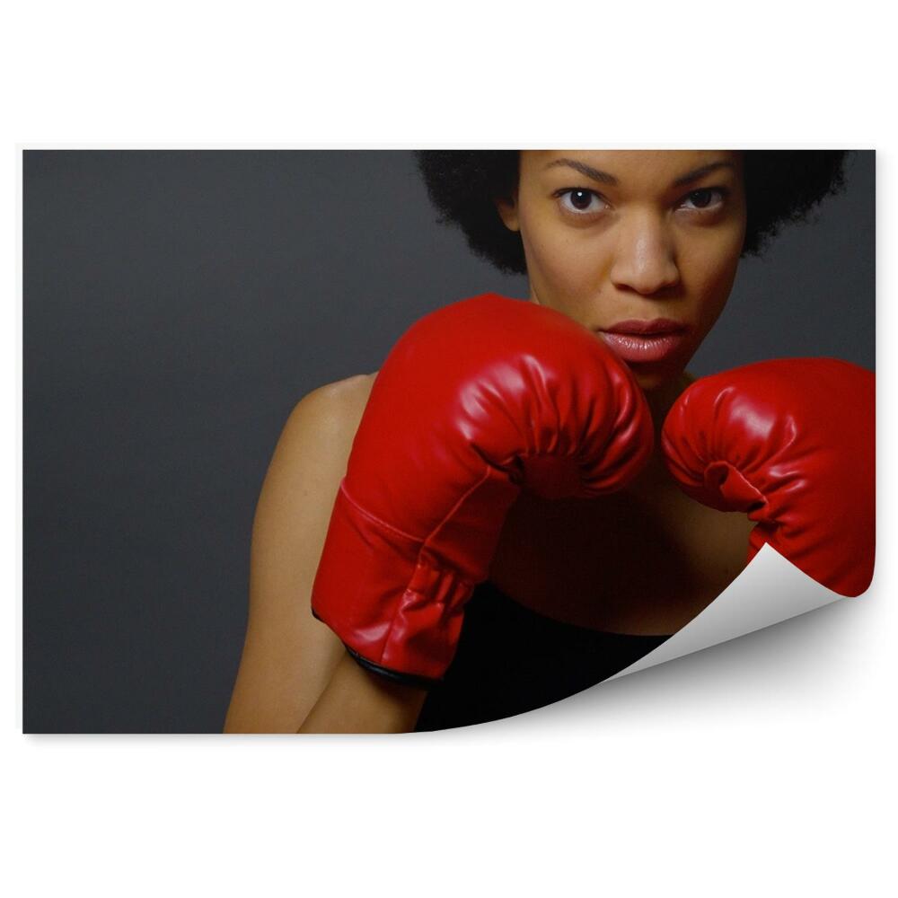Fototapeta samoprzylepna Kobieta bokser
