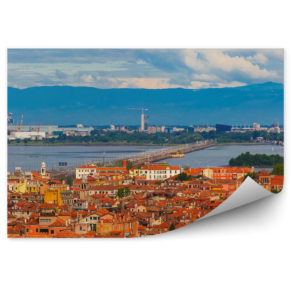 Fototapeta na ścianę budynki most wyspa góry niebo chmury Włochy Wenecja