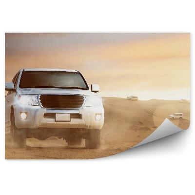 Fototapeta na ścianę Samochód terenowy 4x4 na pustyni