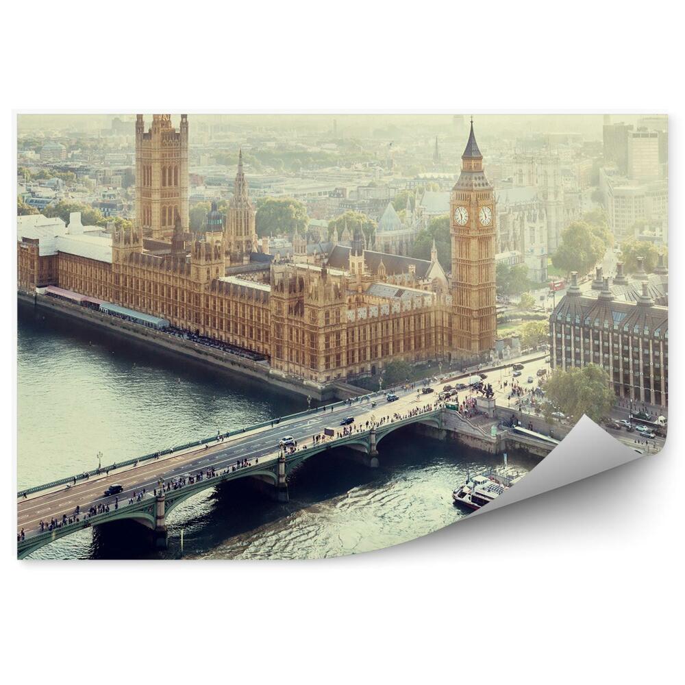 Fototapeta Westminster Pałac Big Ben most tamiza Londyn