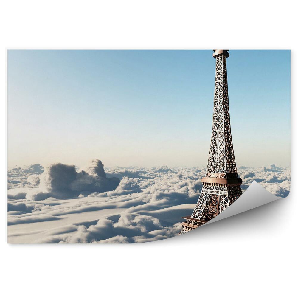 Fototapeta Wieża Eiffla chmury niebo Paryż