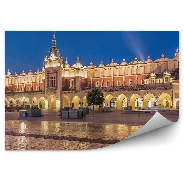 Fototapeta na ścianę Sukiennice Kraków rynek noc światła