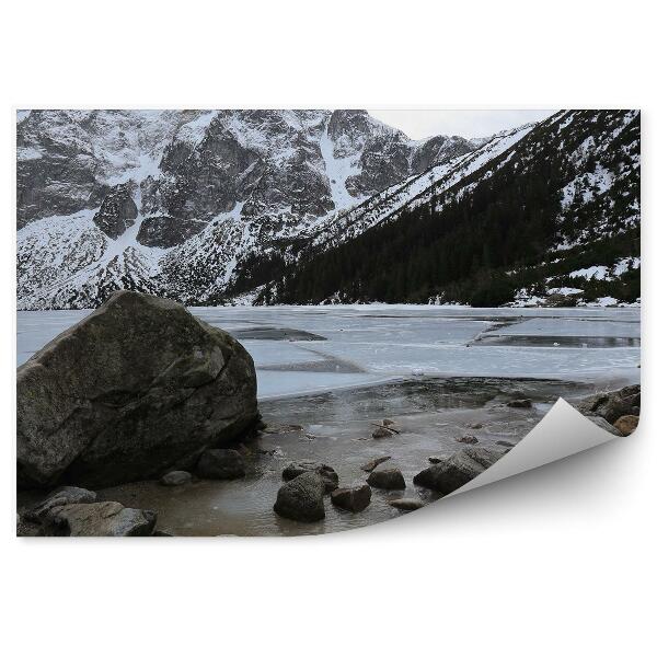 Fototapeta na ścianę Morskie Oko zima skute lodem Tatry