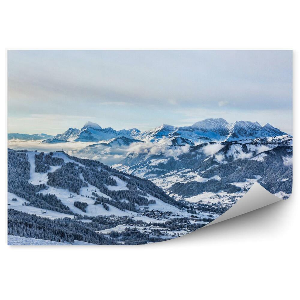 Fototapeta Zimowy krajobraz góry