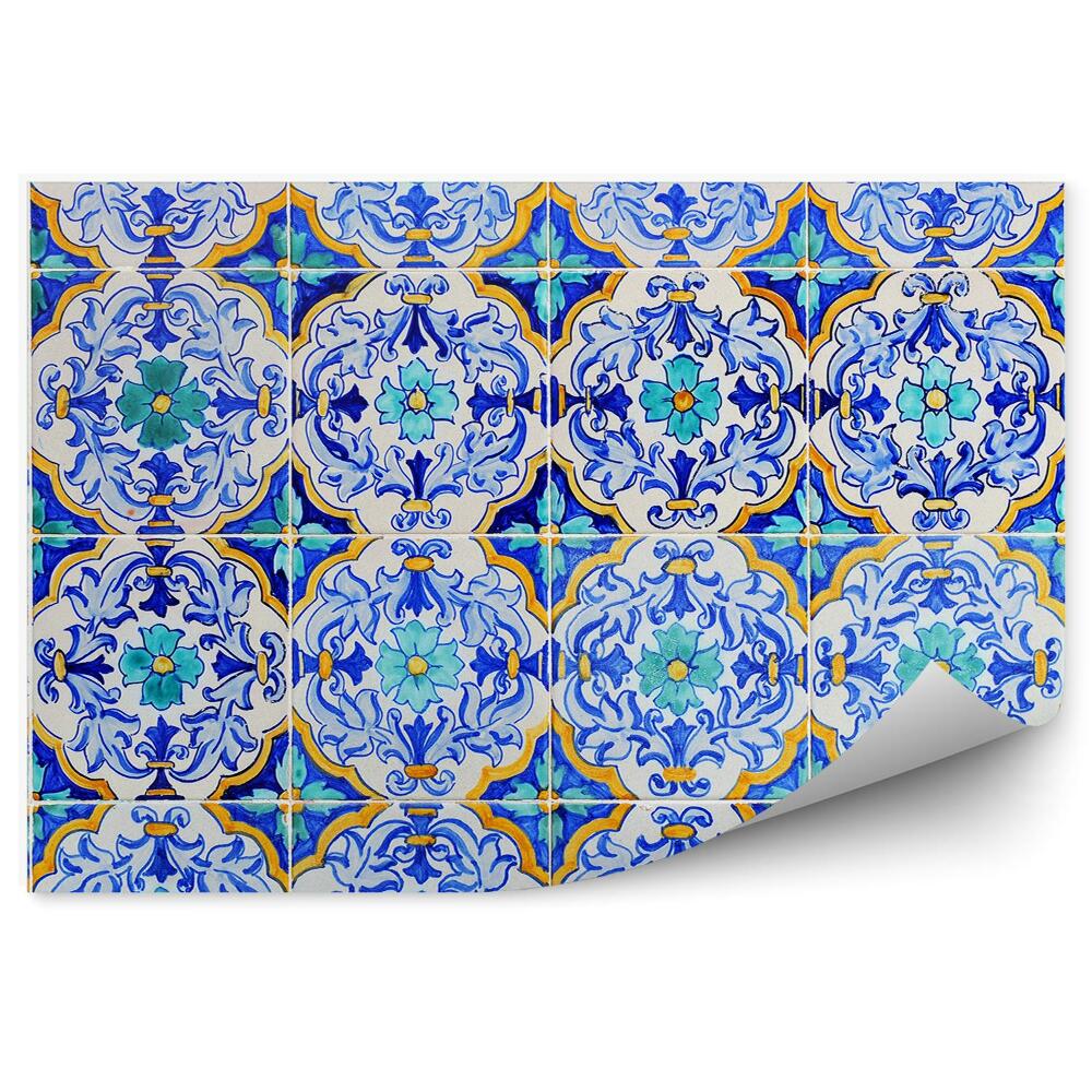 Okleina ścienna Niebieska mozaika dekoracyjna