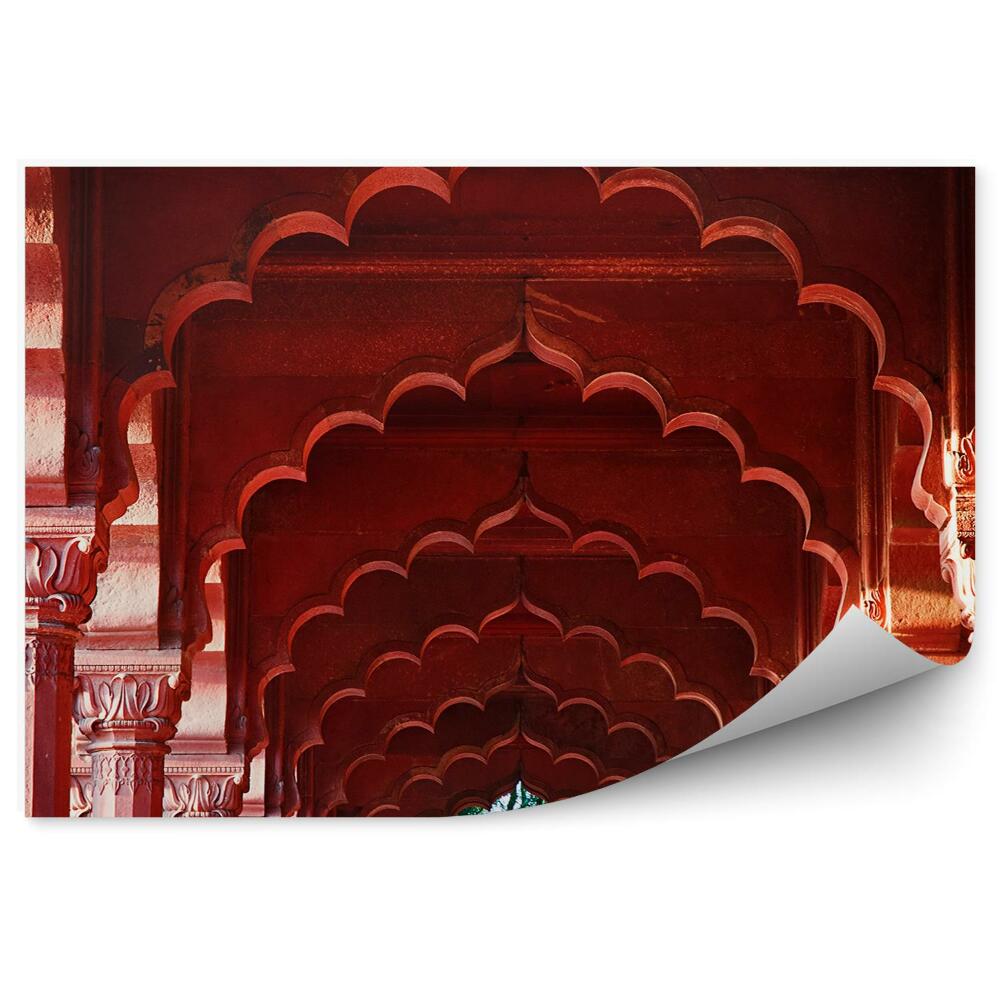 Okleina na ścianę Indie czerwony fort arkada