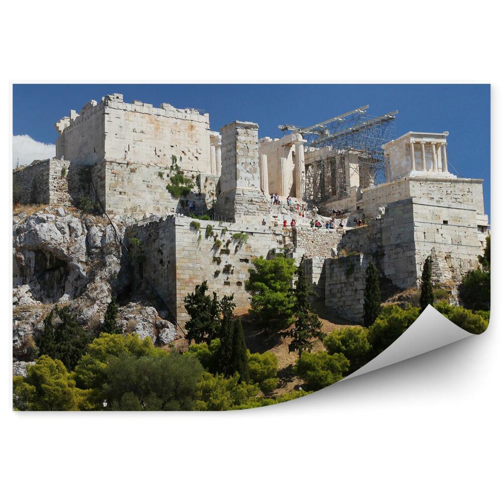 Fototapeta Akropol w atenach grecja turyści
