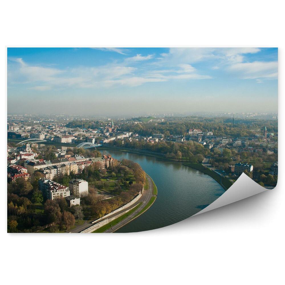 Fototapeta na ścianę panorama Kraków z lotu ptaka