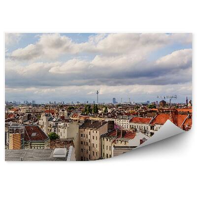 Fototapeta Panorama miasta berlin budynki niebo chmury