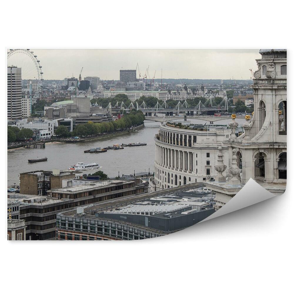 Fototapeta Londyn widok z lotu ptaka panorama miasta