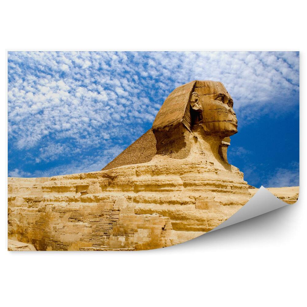 Okleina na ścianę Architektura egipt sfinks