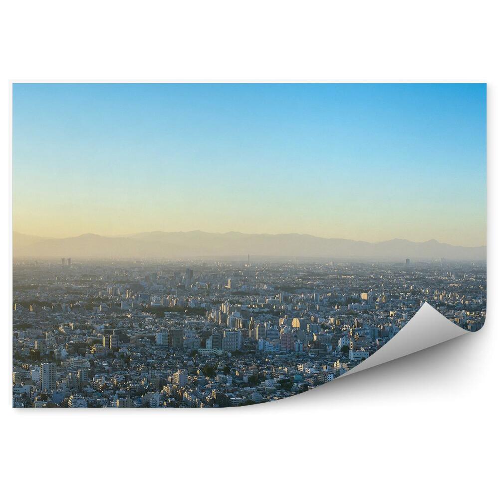 Okleina na ścianę widok z lotu ptaka Tokio Japonia