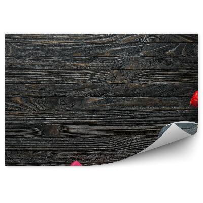 Fototapeta samoprzylepna Buty sportowe panele drewniane