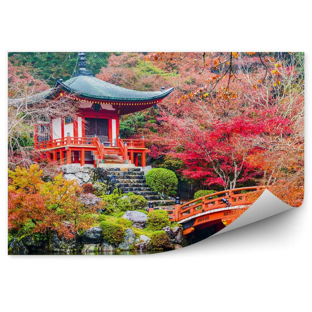 Fototapeta Świątynia daigoji japonia jesień roślinność natura rzeka