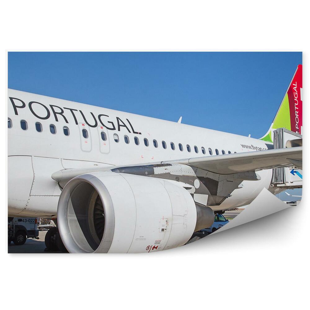 Fotopeta Lizbona lotnisko samolot
