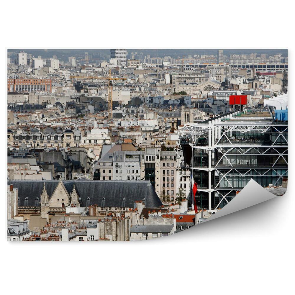 Fototapeta budynki widok z lotu ptaka Paryż