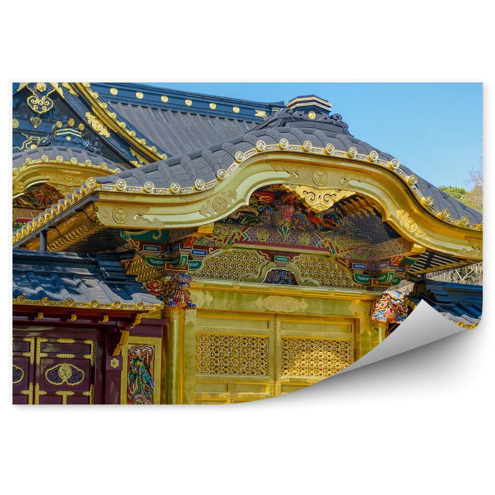 Okleina na ścianę świątynia hinduska Tokio drzewa