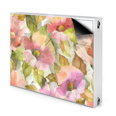 Magnetyczna osłona grzejnika Malowane kwiaty