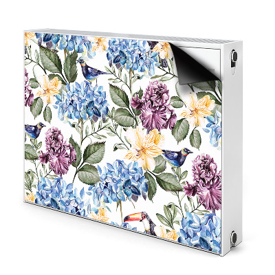 Magnetyczna maskownica grzejnika Kwiaty retro