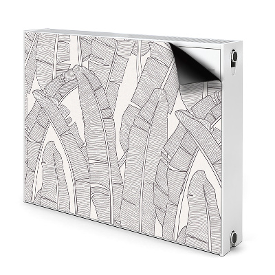 Magnetyczna osłona grzejnika Liście bananowca