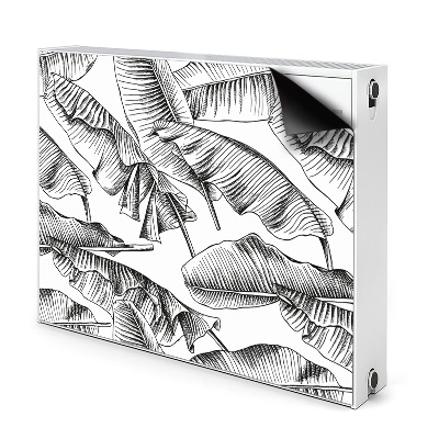 Maskownica grzejnika Czarne liście