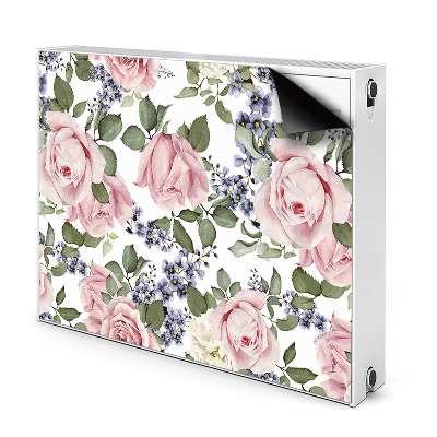 Magnes na grzejnik Róże Akwarela