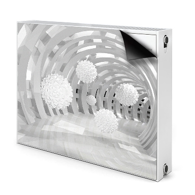 Mata magnesowa na grzejnik Abstrakcja 3d tunel